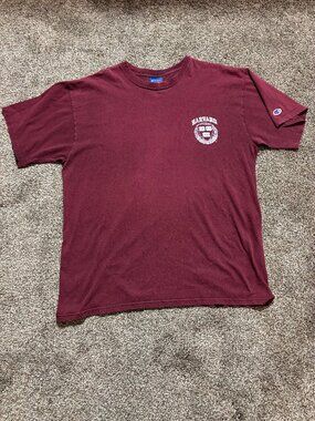 Champion Harvard Graphic T-Shirt in Maroon - XL